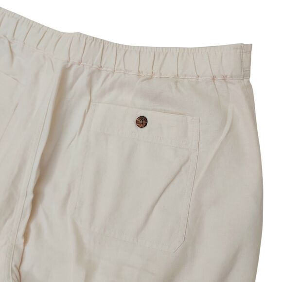 Cubavera Pants Mens Large Beige Linen Blend Straight Leg Travel Beach Casual - Picture 9 of 11